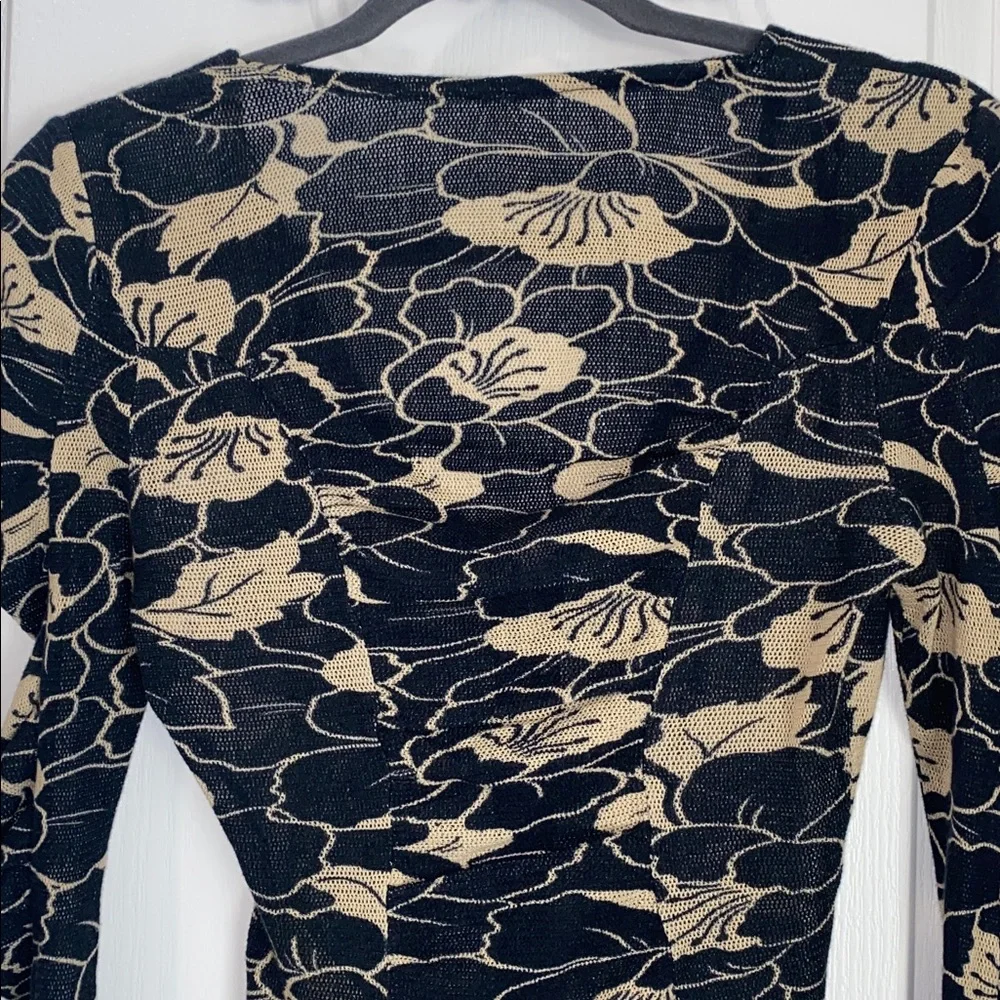 NWOT Free People Through The Meadow Top‎ In Black Combo